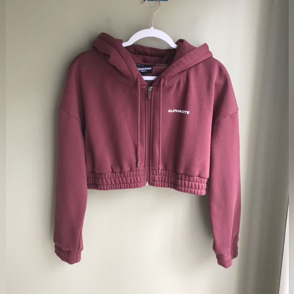 ALPHALETE Classic Capital Zip Hoodie Size: S